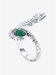 Harry Potter Slytherin Snake Green Gemstone Ring, , alternate