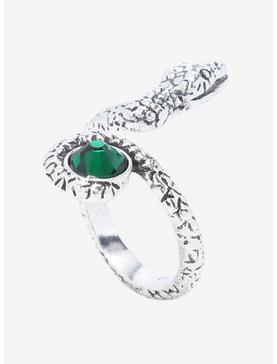 Harry Potter Slytherin Snake Green Gemstone Ring, , hi-res