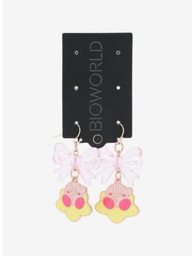 Kirby Pink Bow Earrings, , hi-res