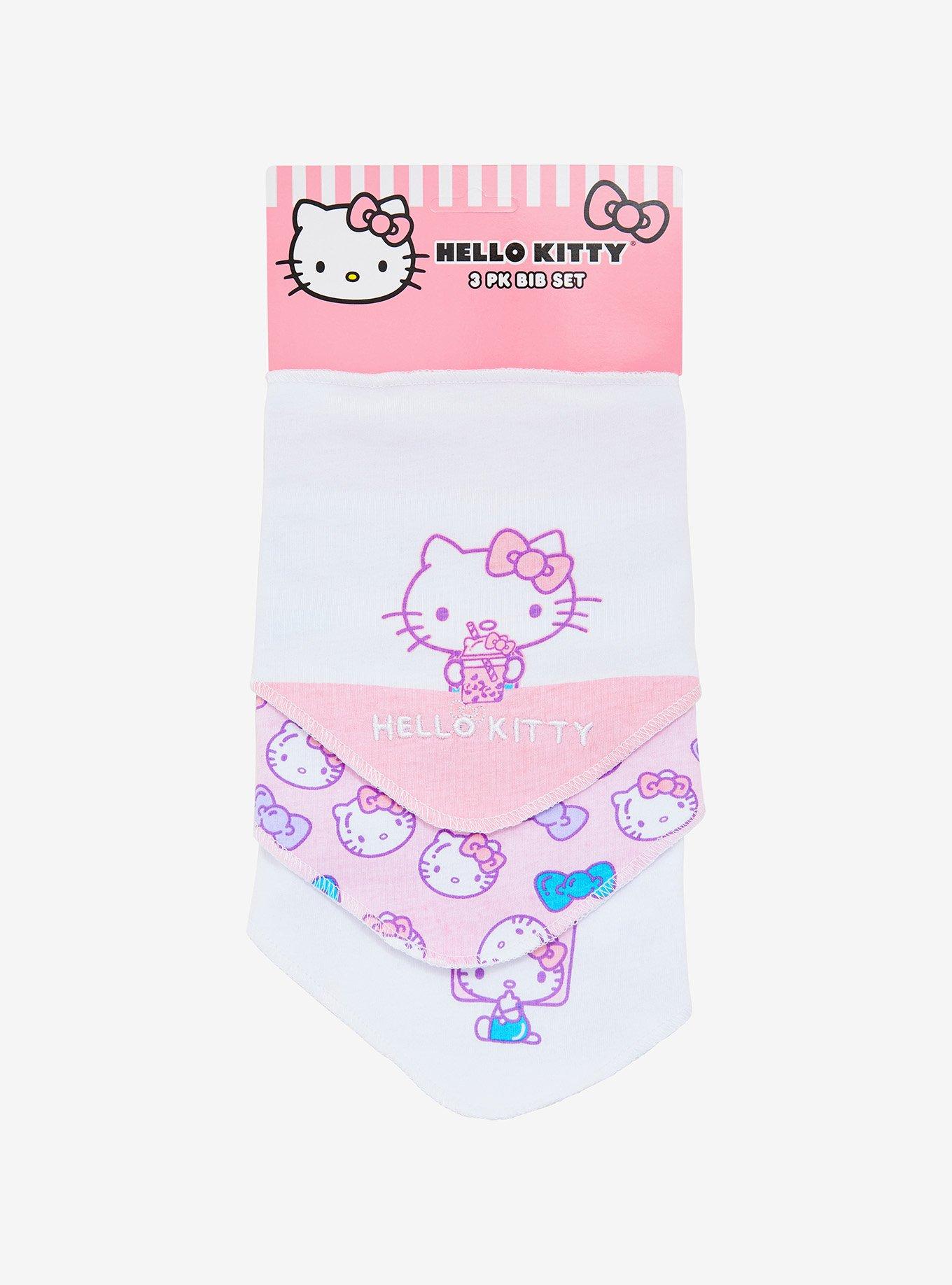 Hello Kitty Boba Time Bib Set - BoxLunch Exclusive, , alternate