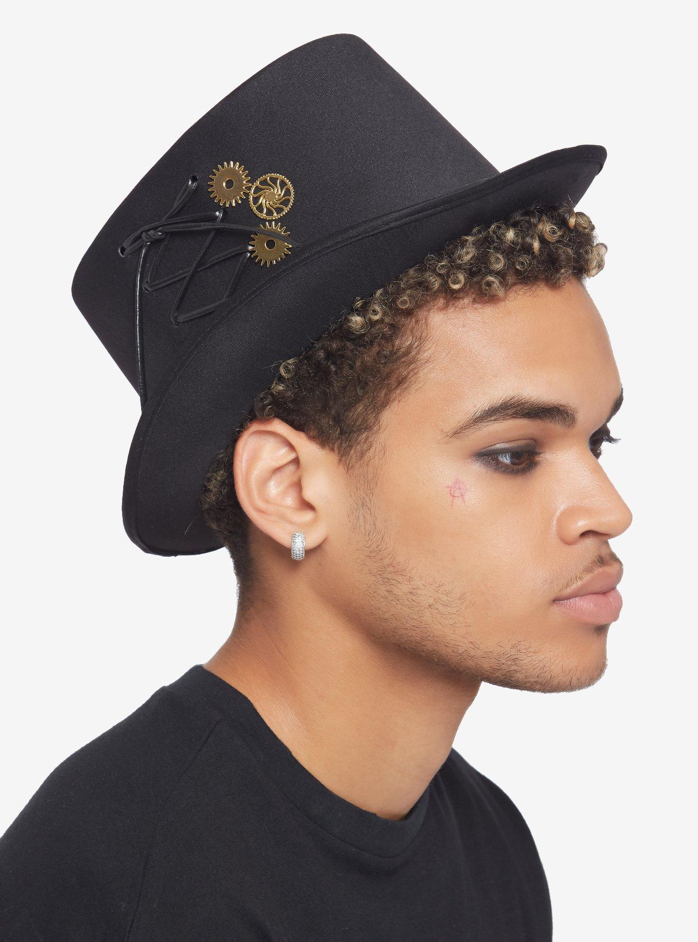 Steampunk Gears Top Hat, , alternate