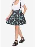Beetlejuice Chibi Suspender Skirt Plus Size, MULTI, alternate