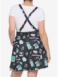 Beetlejuice Chibi Suspender Skirt Plus Size, MULTI, alternate