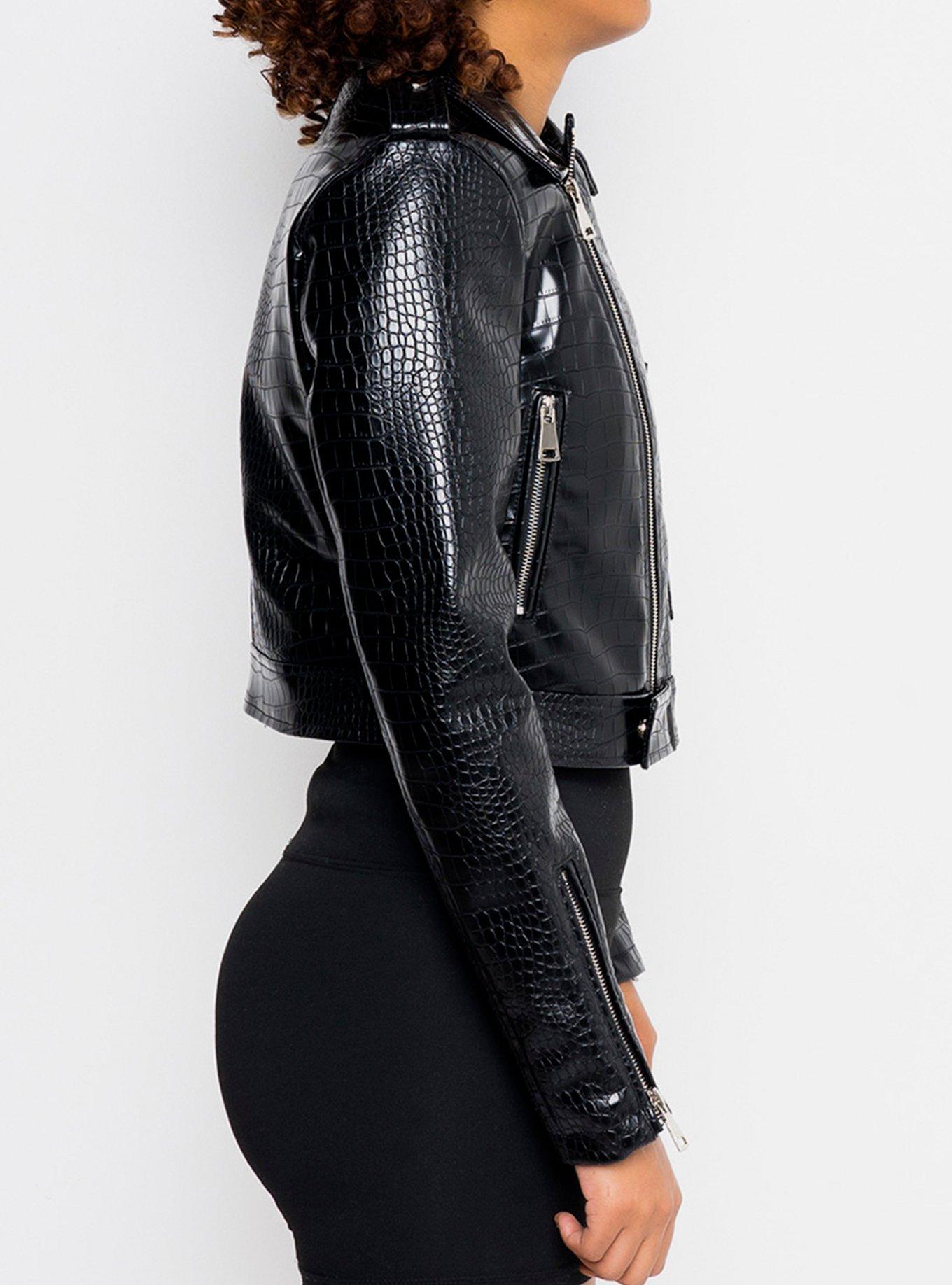 Azalea Wang Croc It To Me Faux Leather Jacket | Hot Topic