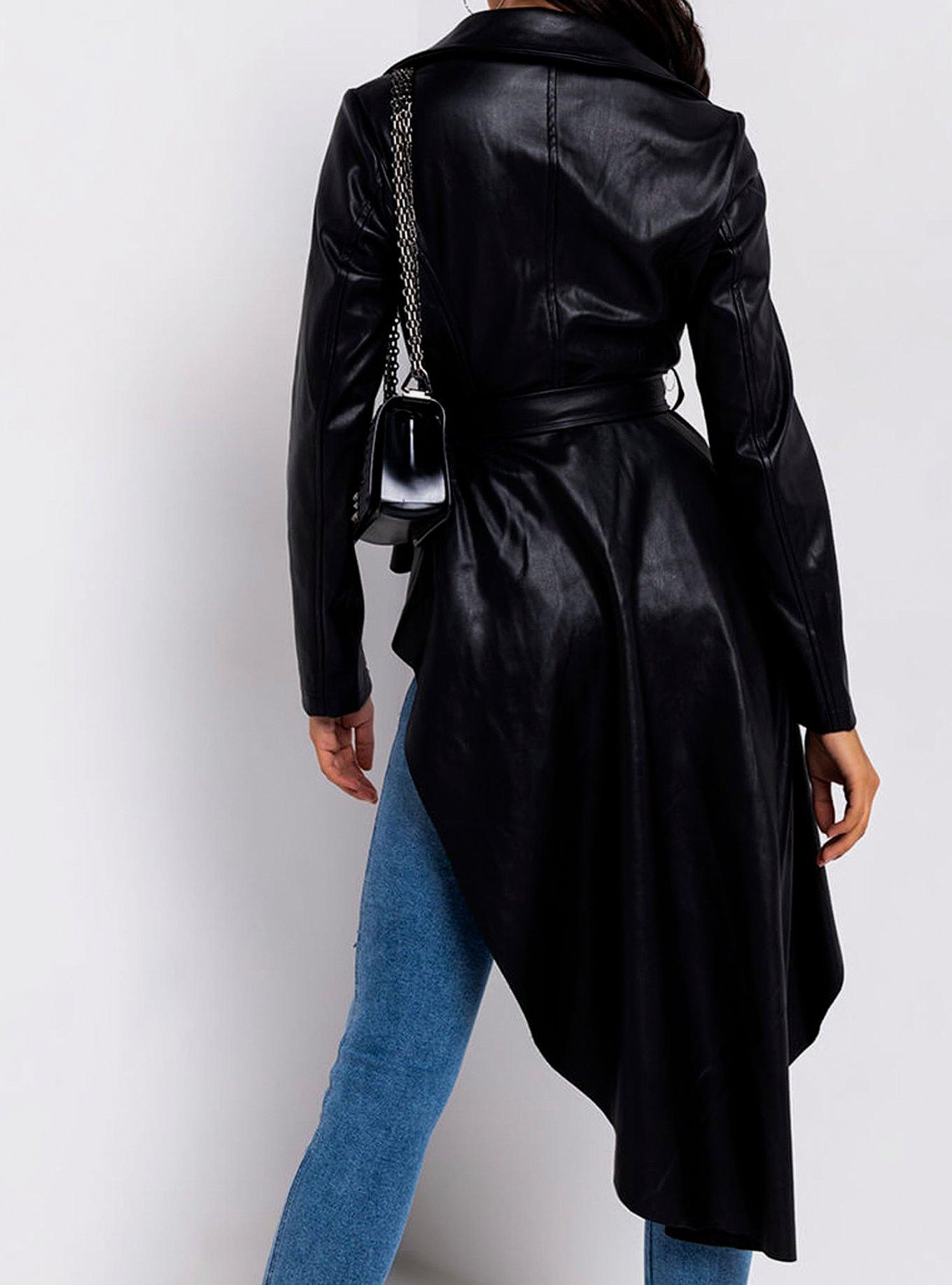 Azalea Wang Make Waves Peplum Jacket, BLACK, alternate