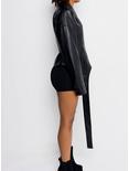 Azalea Wang Rule Breaker Faux Leather Jacket, BLACK, alternate