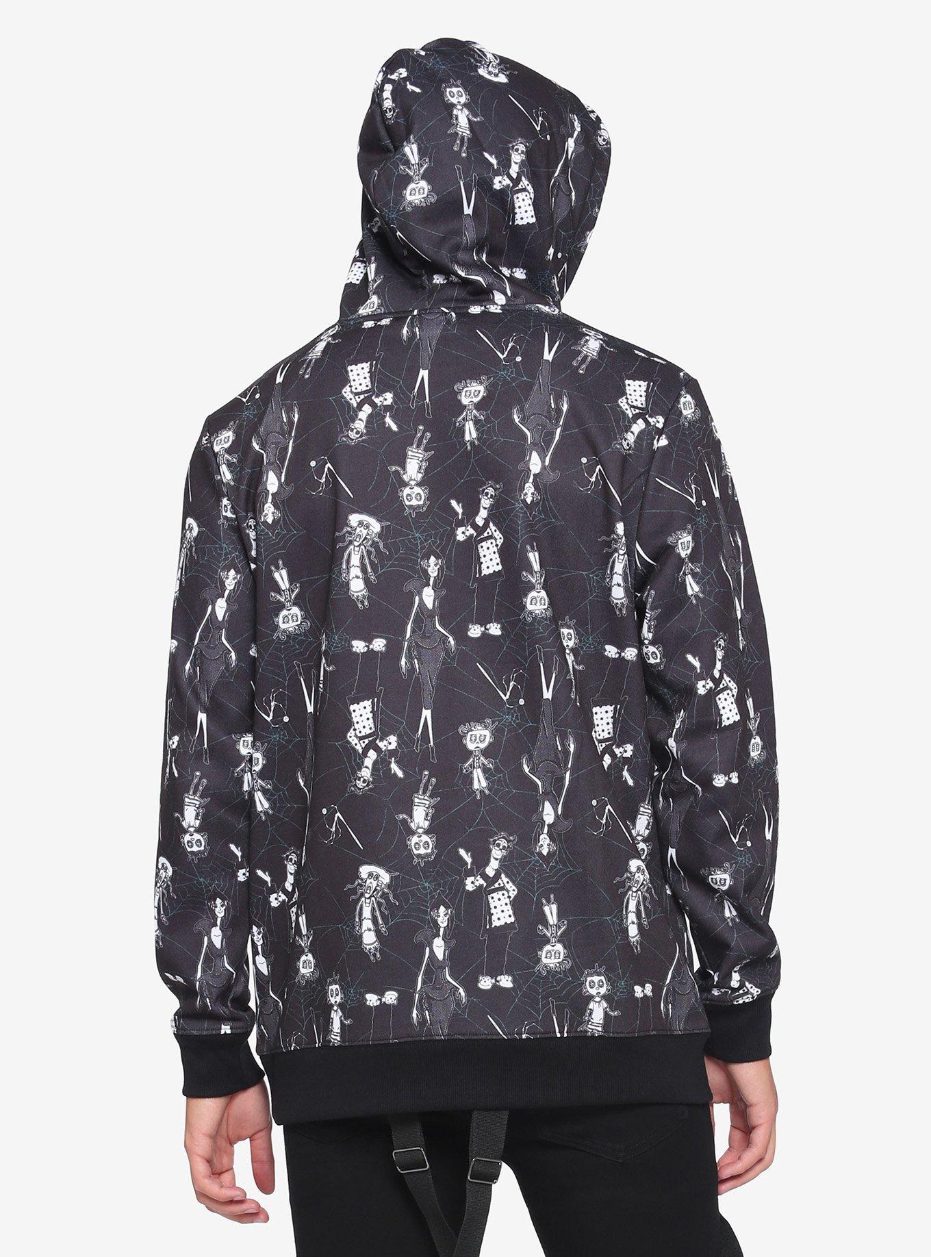Coraline Button Eyes Ghost Children Web Hoodie, MULTI, alternate