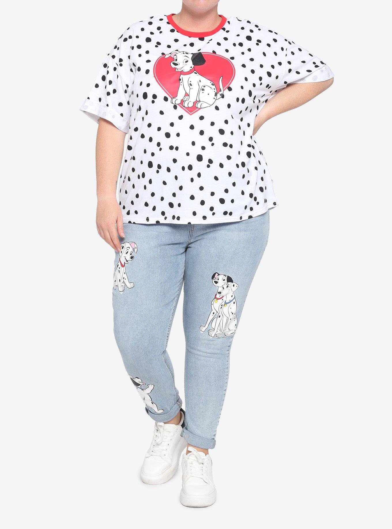Disney 101 Dalmatians Spots Oversized T-Shirt Plus Size, MULTI, alternate