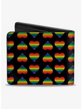 Rainbow Hearts Bifold Wallet, , hi-res