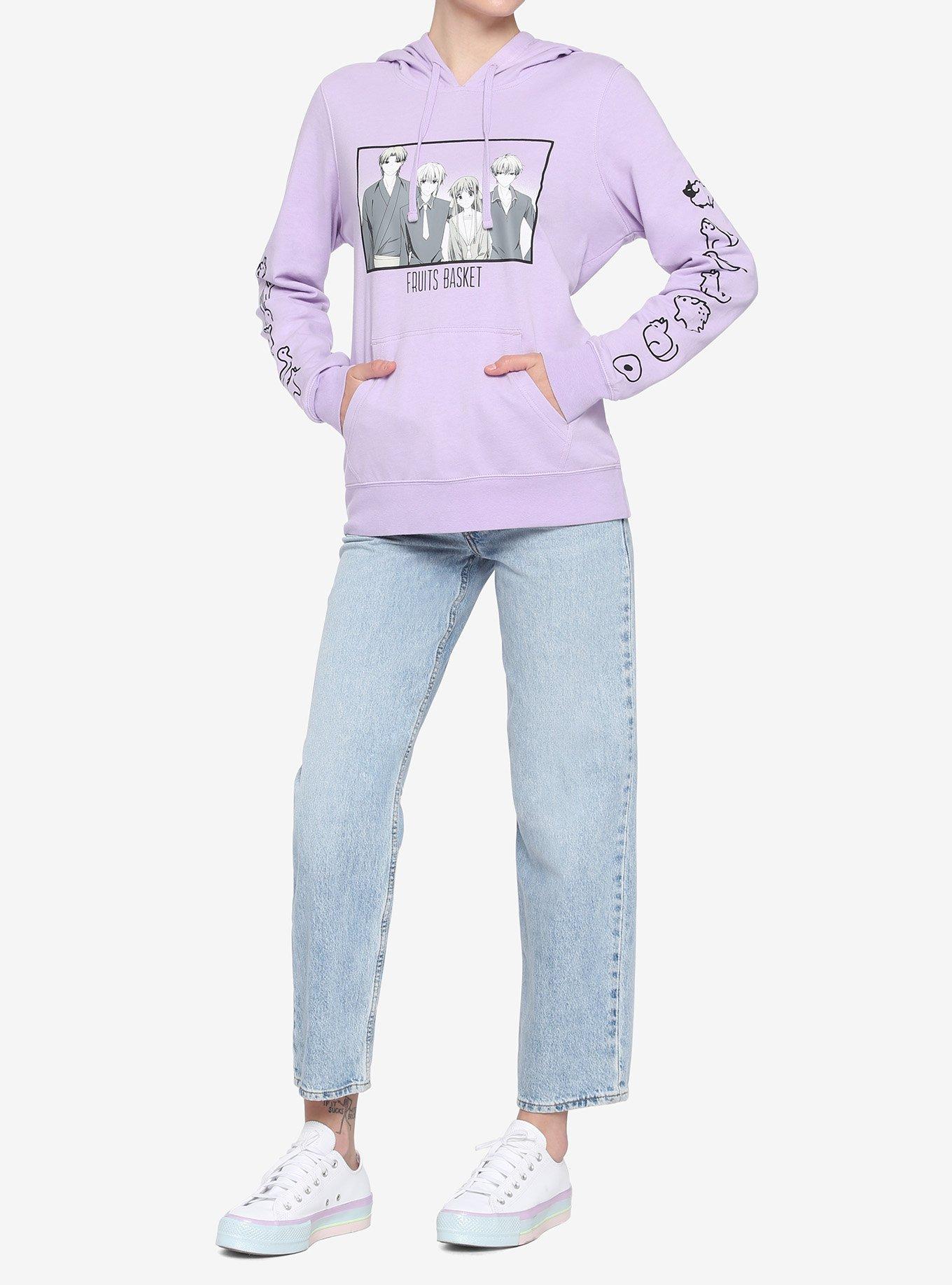 Fruits Basket Lilac Girls Hoodie, MULTI, alternate