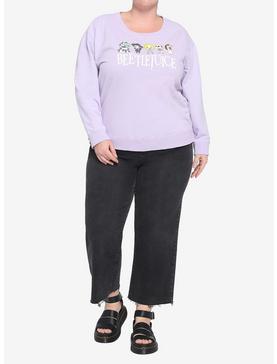 Beetlejuice Chibi Lavender Girls Sweatshirt Plus Size, , hi-res