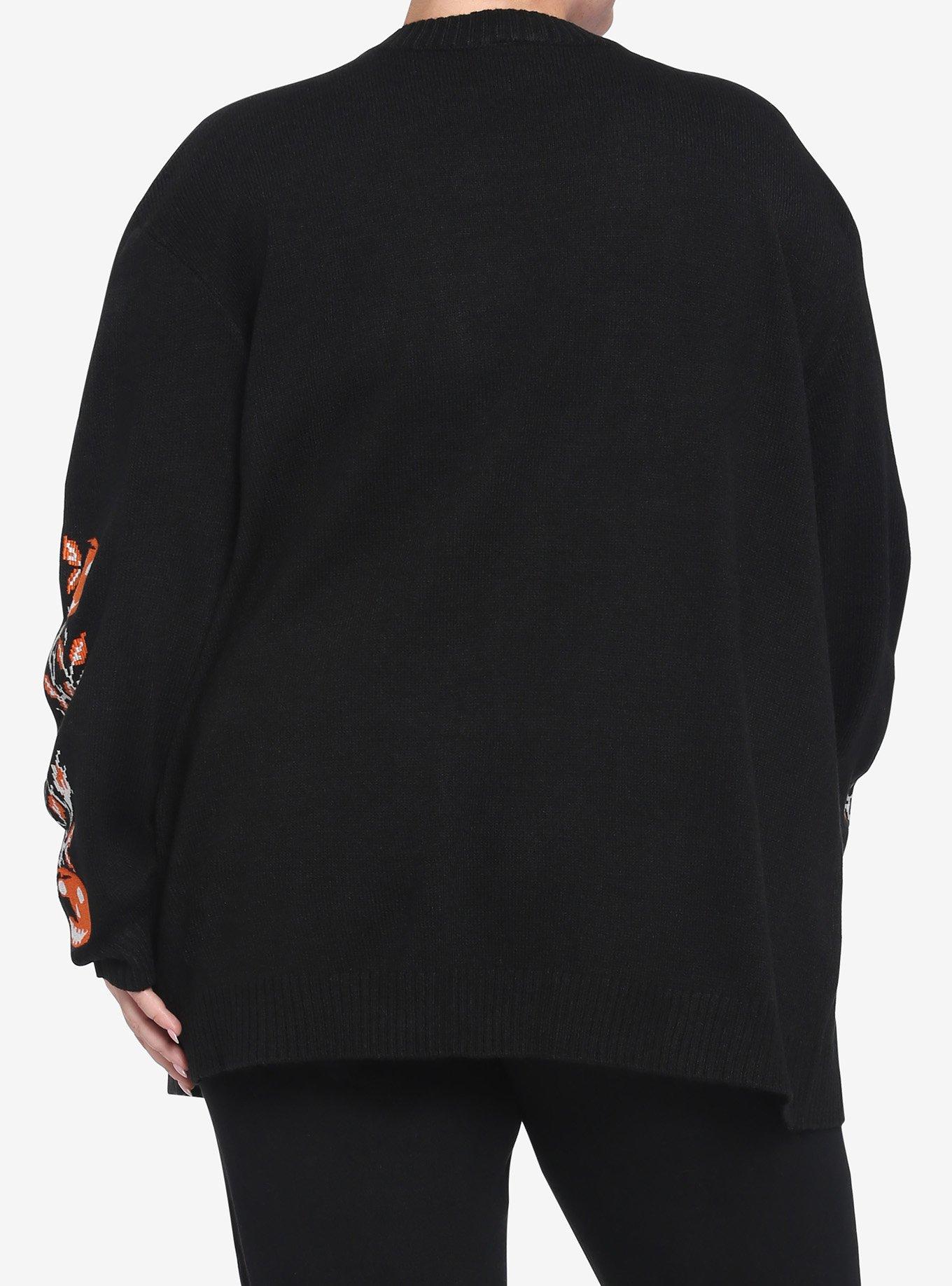 Halloween Michael Myers Pumpkin Girls Cardigan Plus Size, MULTI, alternate