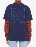 Coraline Stripe Mock Neck Twofer Long-Sleeve T-Shirt, MULTI, alternate