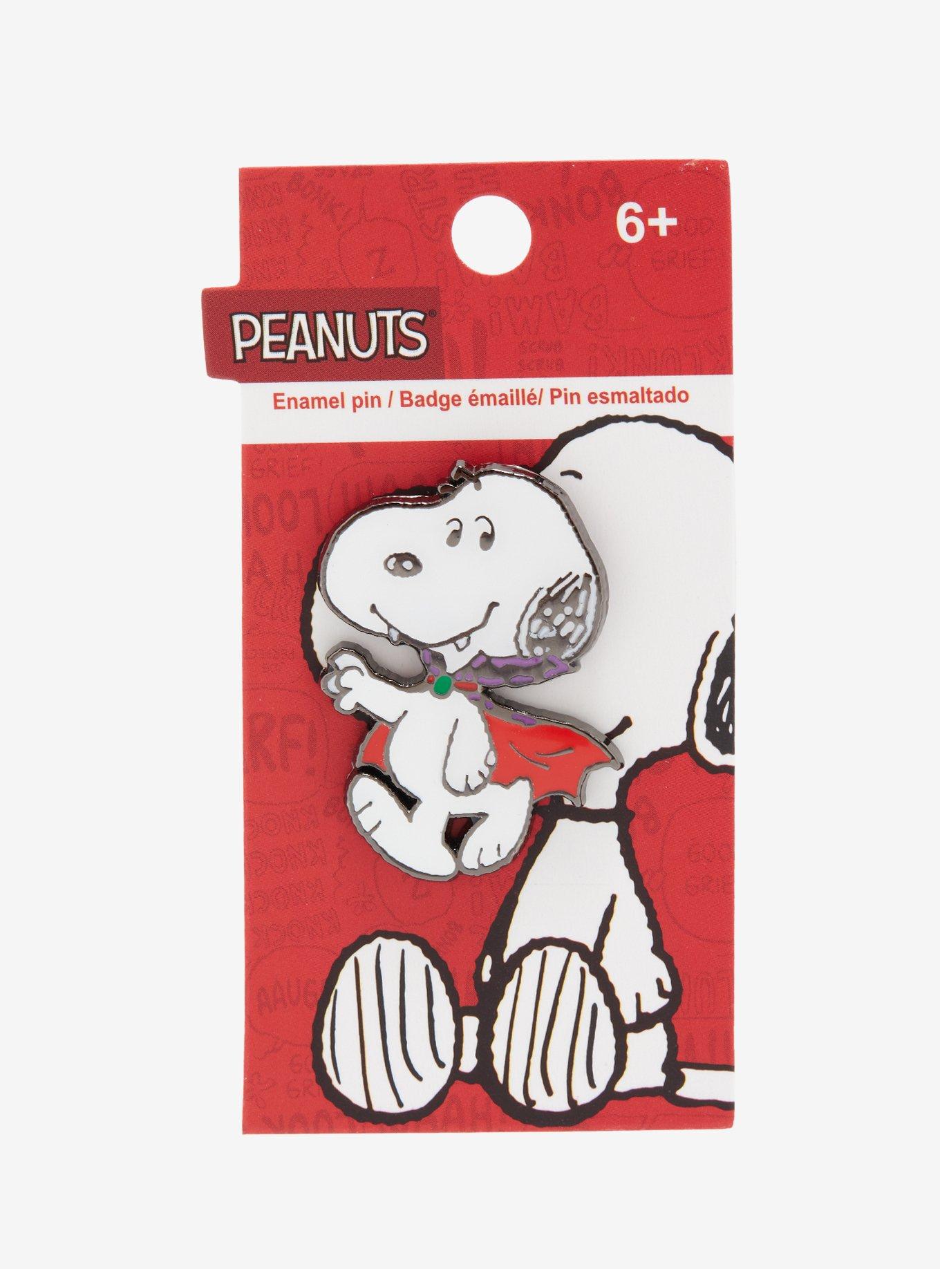 Charlie Brown Snoopy Vampire Enamel Pin, , alternate