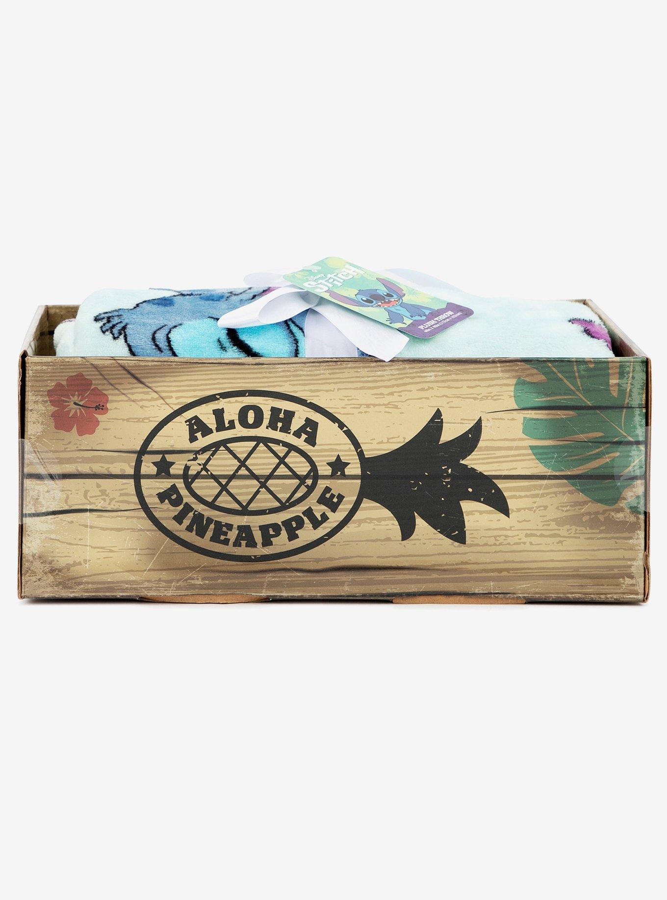 Disney Lilo & Stitch Sleepy Stitch & Pineapples Throw Blanket, , alternate