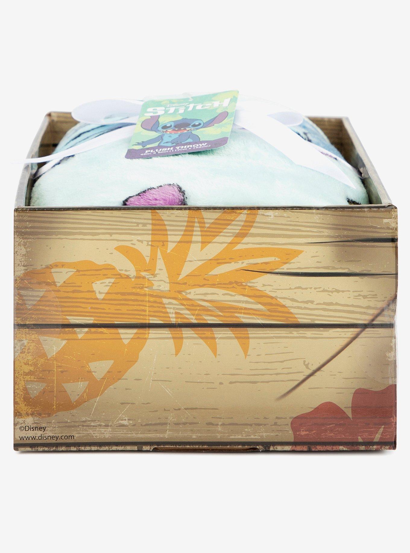 Disney Lilo & Stitch Sleepy Stitch & Pineapples Throw Blanket, , alternate