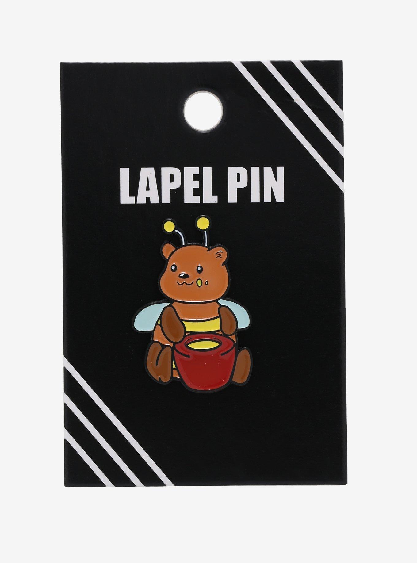 Bear Bee Enamel Pin, , alternate