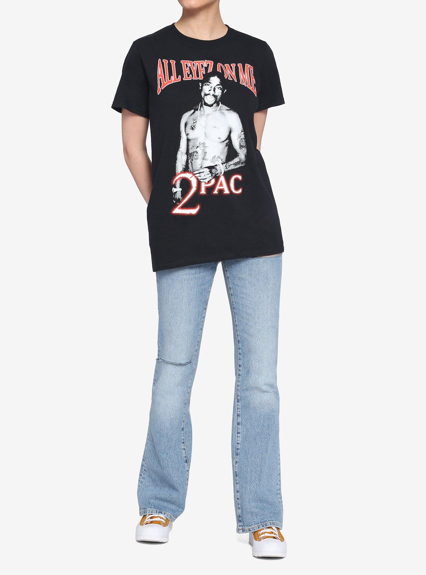 Tupac All Eyez On Me Boxy Fit Girls T-Shirt, BLACK, alternate