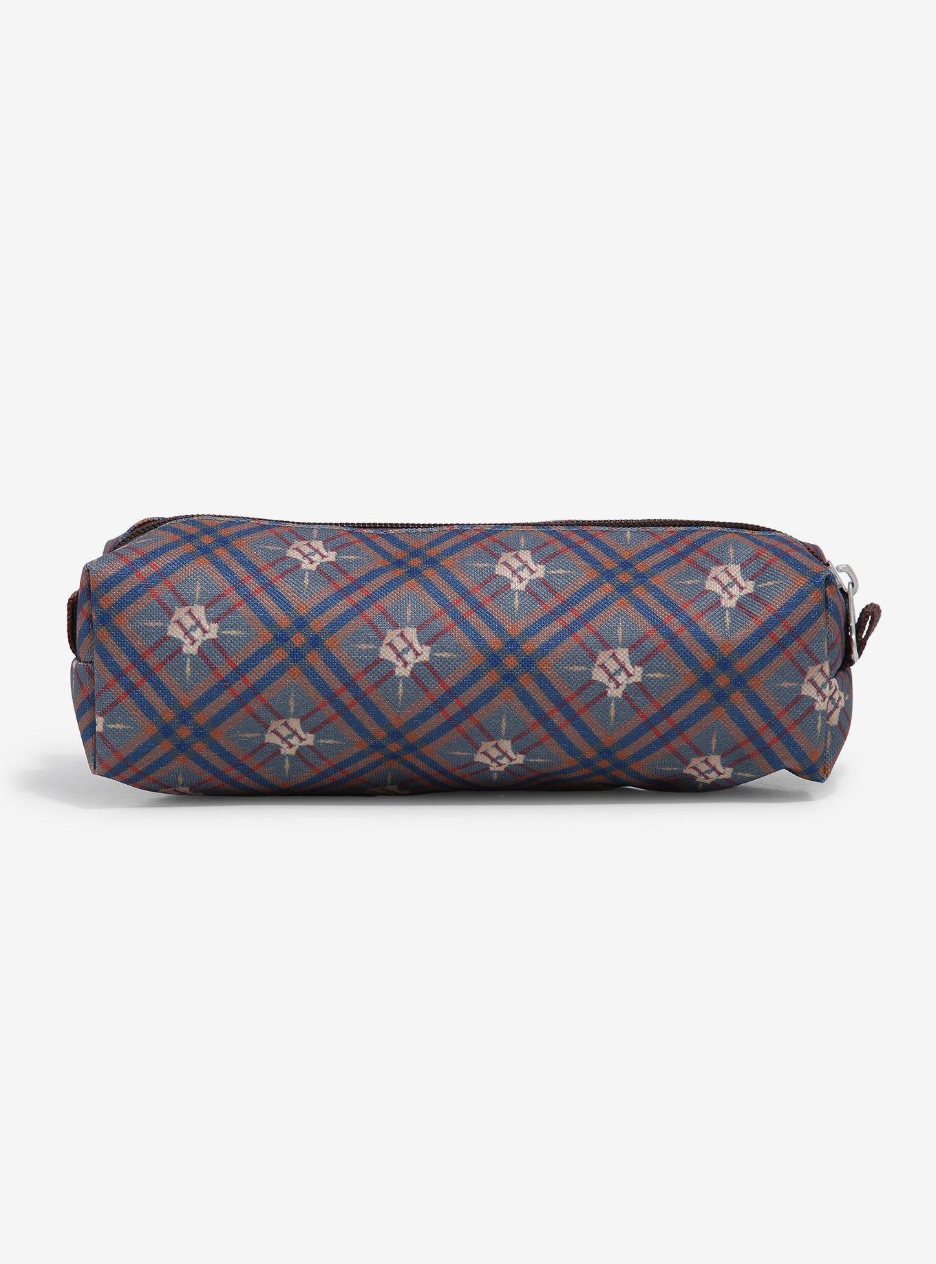 Harry Potter Hogwarts Crest Plaid Pencil Case, , alternate