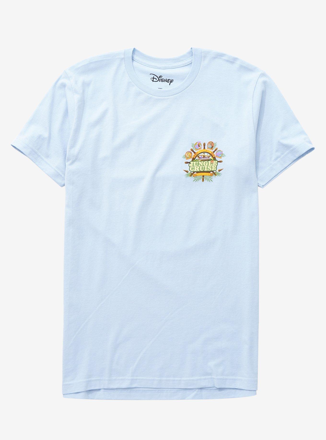 Disney Jungle Cruise Map T-Shirt - BoxLunch Exclusive, LIGHT BLUE, alternate