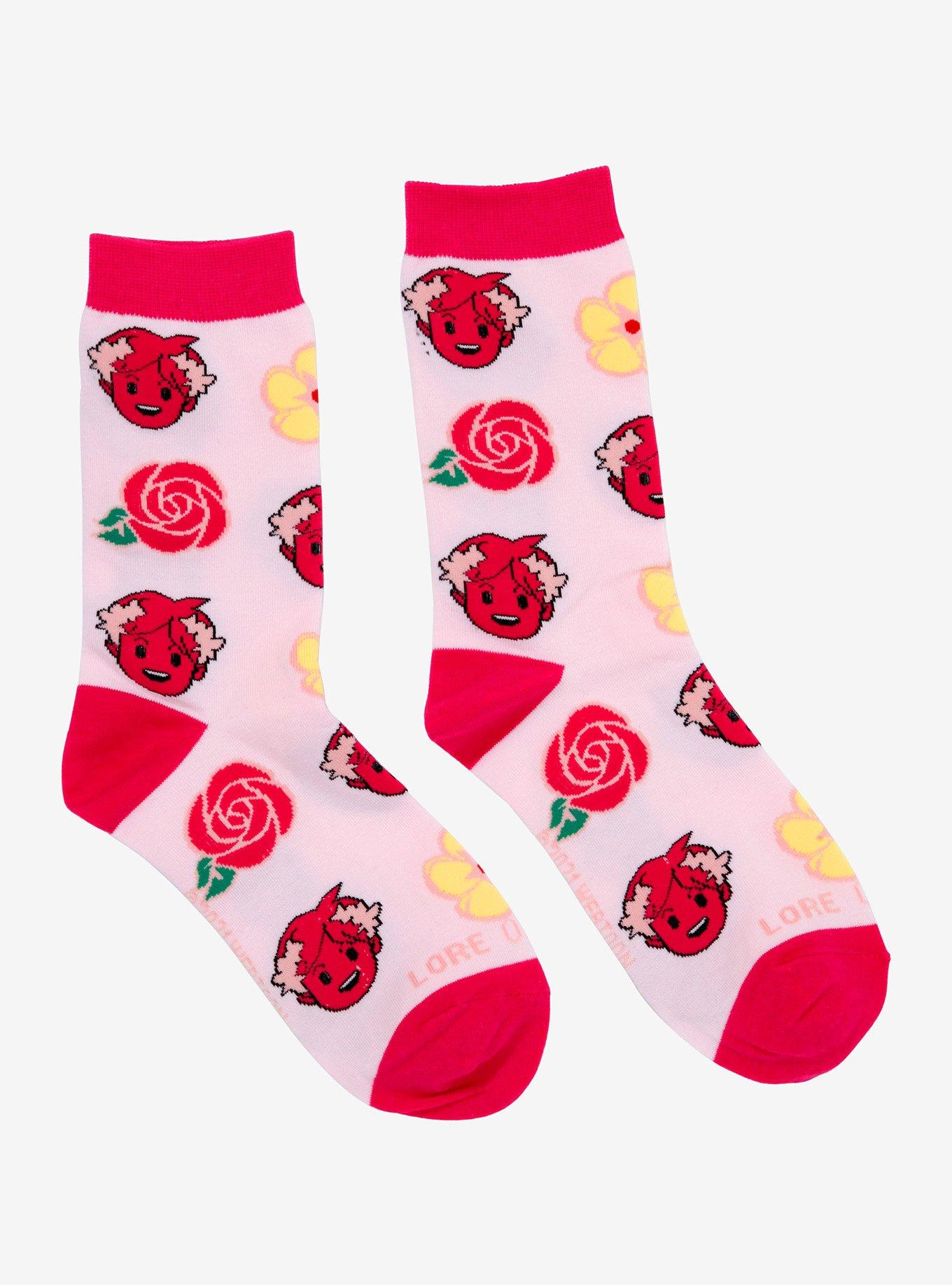 Lore Olympus Persephone Crew Socks - BoxLunch Exclusive, , alternate