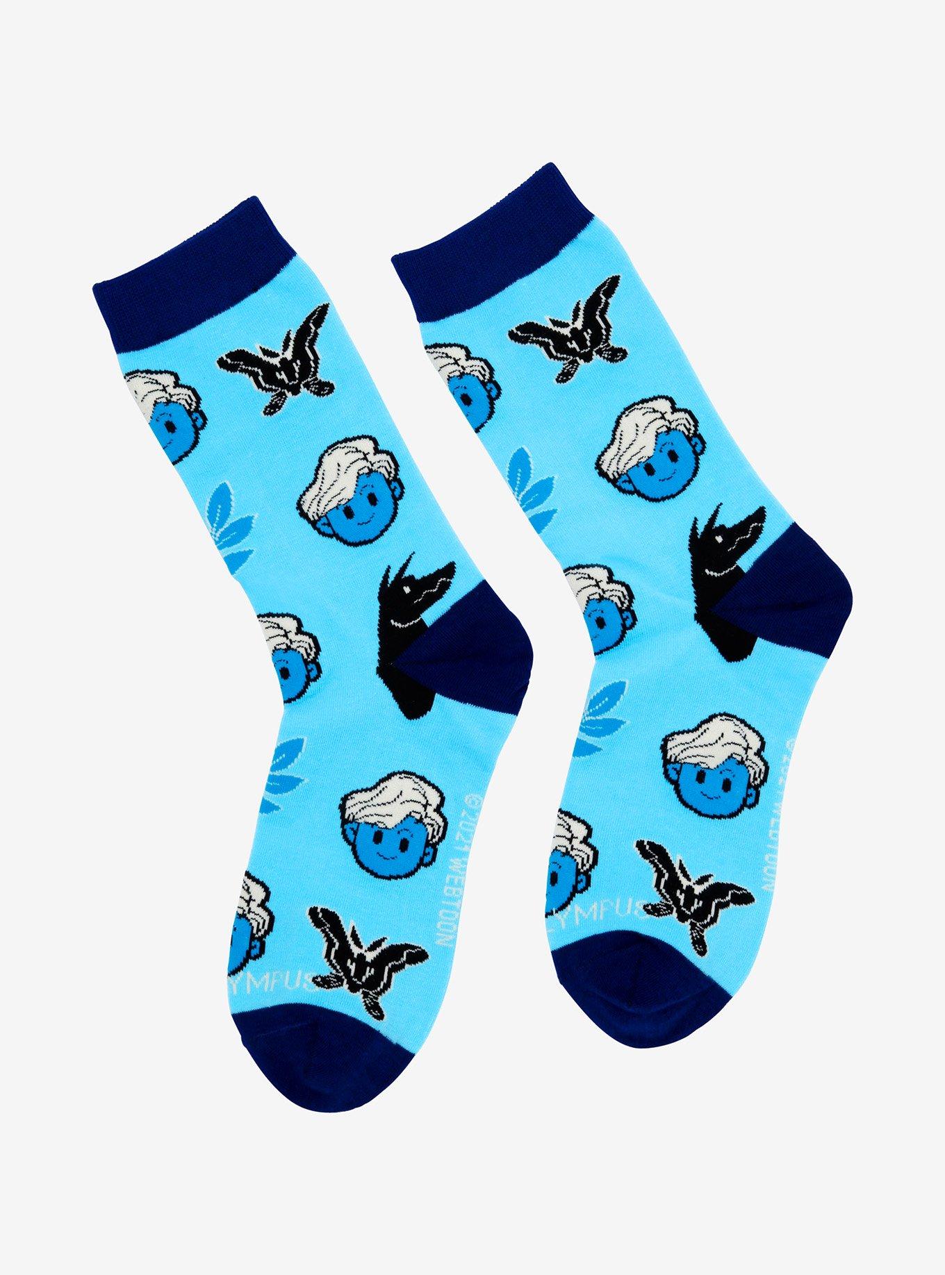 Lore Olympus Hades Crew Socks - BoxLunch Exclusive, , alternate