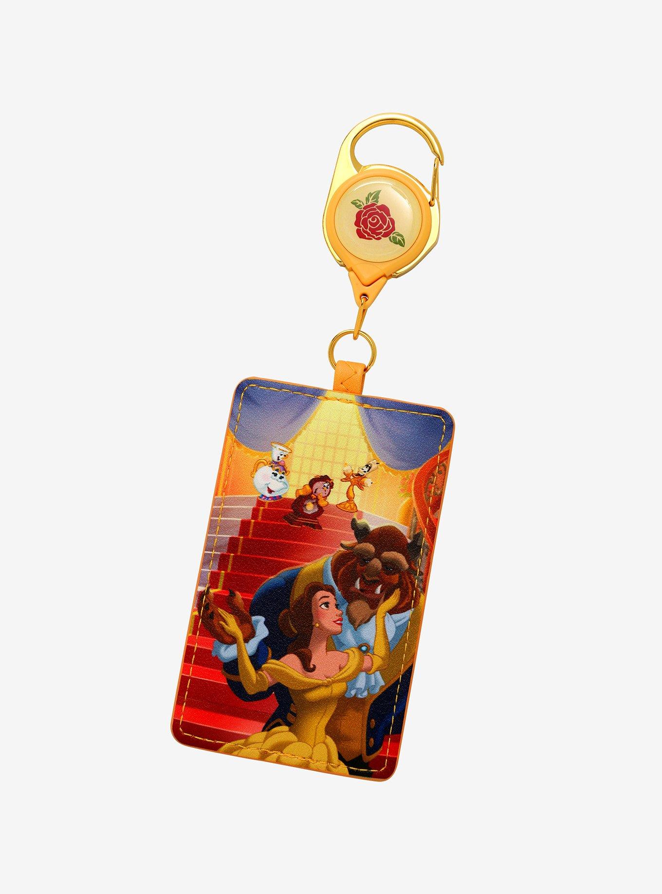 Disney Beauty and the Beast Cast Retractable Lanyard - BoxLunch Exclusive, , alternate