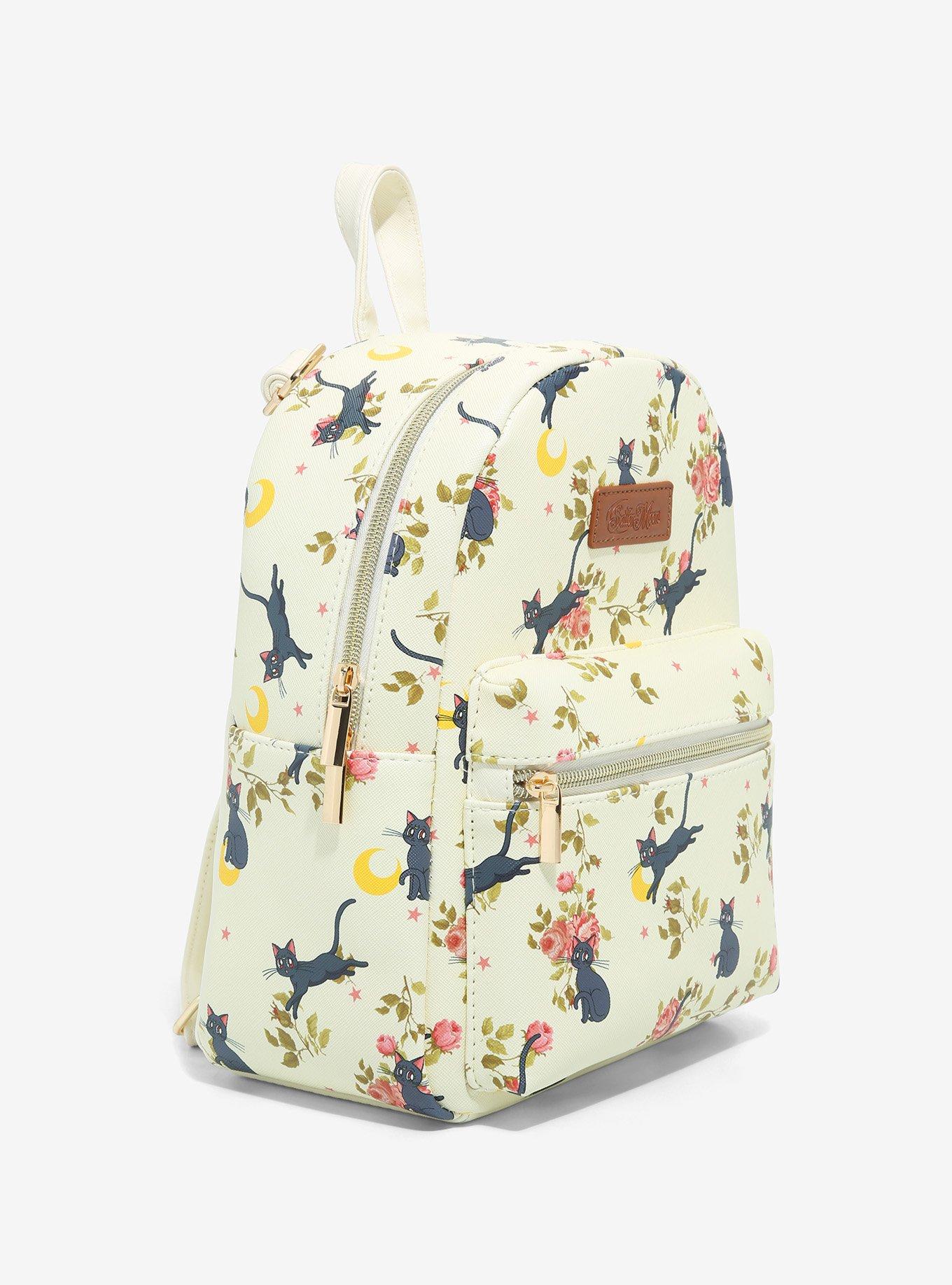 Sailor Moon Luna Floral Mini Backpack, , alternate