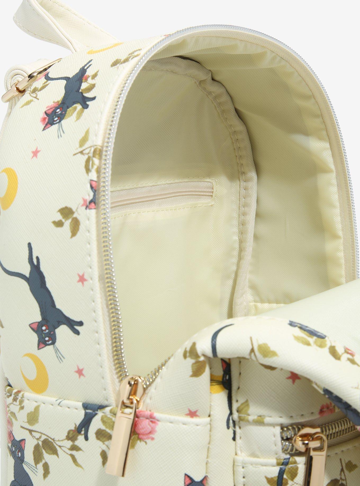 Sailor Moon Luna Floral Mini Backpack, , alternate