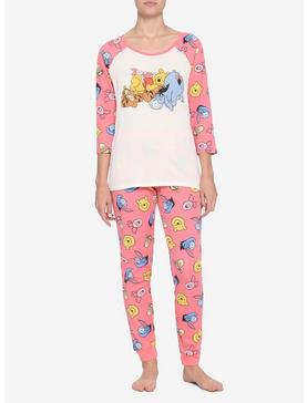 Disney Winnie The Pooh Characters Girls Thermal Pajama Set, , hi-res