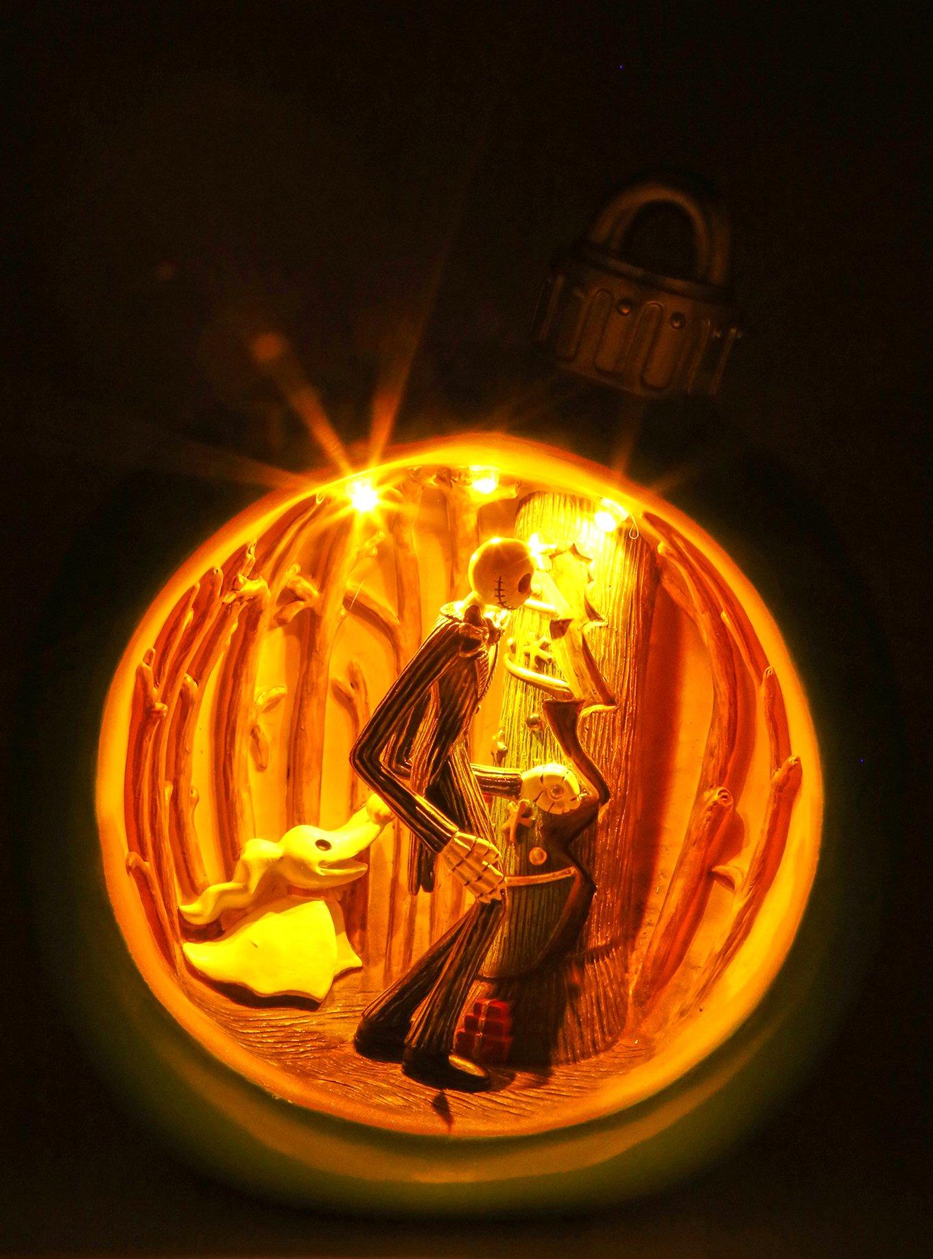 Disney The Nightmare Before Christmas Jack & Zero Go to Christmas Town Light Up Diorama, , alternate
