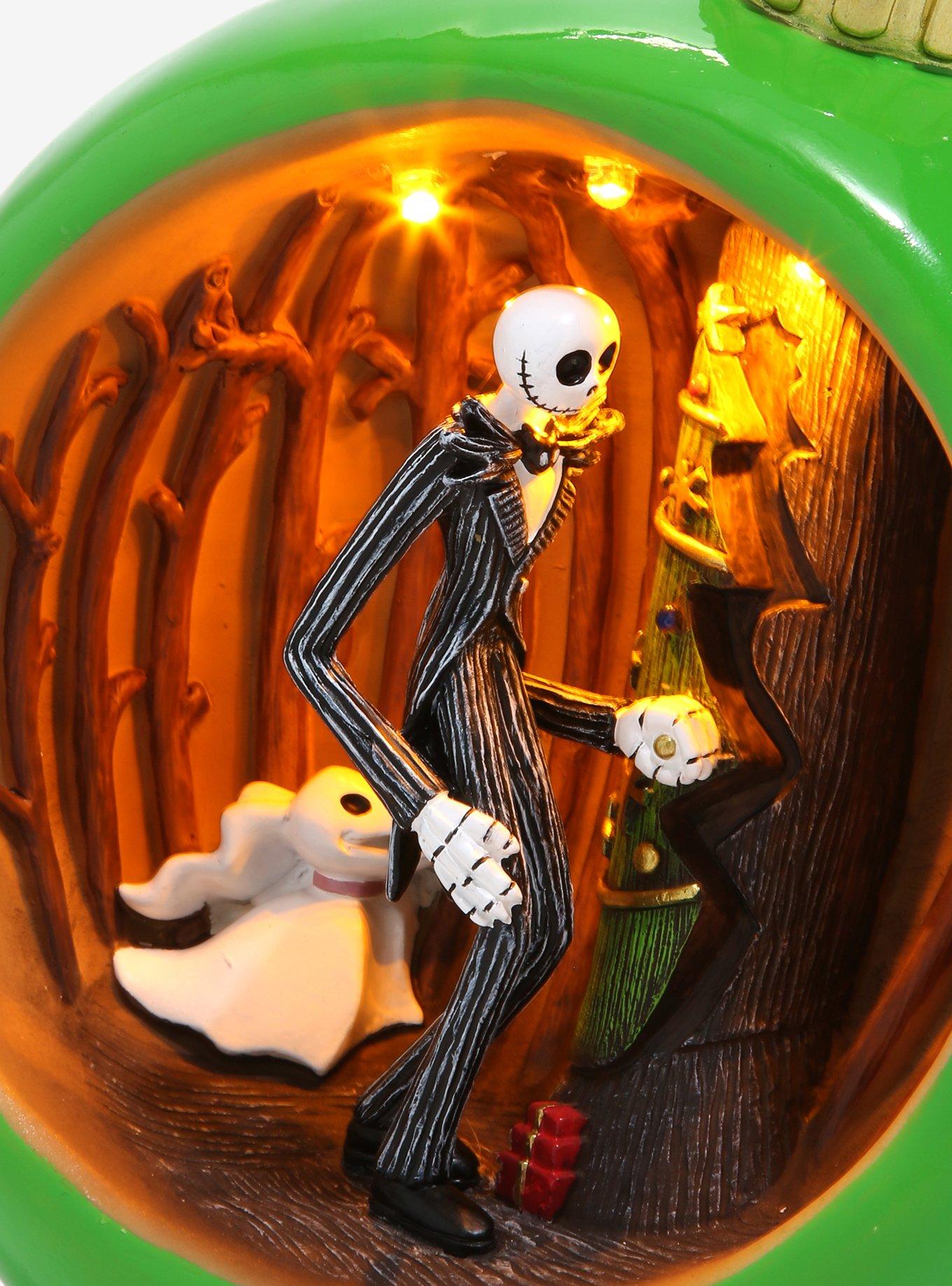 Disney The Nightmare Before Christmas Jack & Zero Go to Christmas Town Light Up Diorama, , alternate