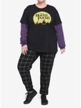 Disney Hocus Pocus Stripe Twofer Girls Long-Sleeve Top Plus Size, MULTI, alternate