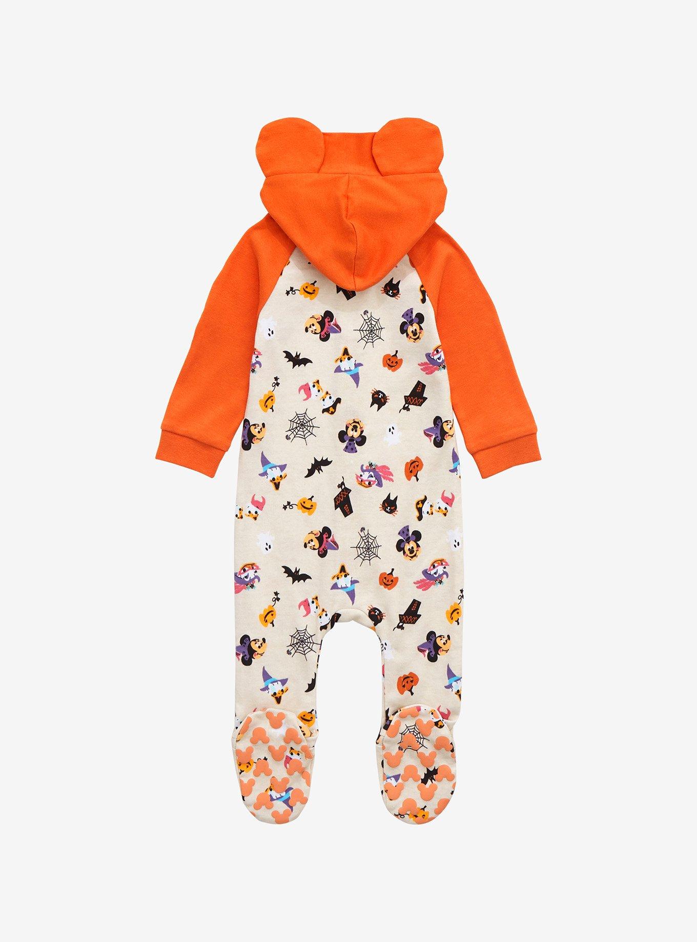Disney Mickey Mouse & Friends Halloween Footed Infant One-Piece - BoxLunch Exclusive, , alternate
