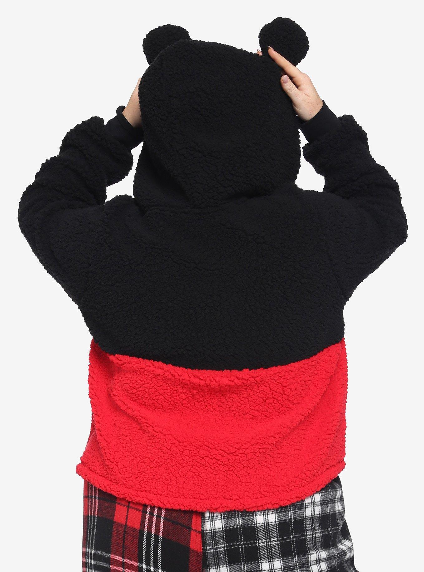 Disney Mickey Mouse Sherpa Girls Hoodie Plus Size, MULTI, alternate