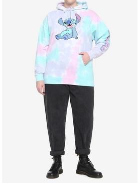 Disney Lilo & Stitch Ohana Pastel Tie-Dye Girls Hoodie Plus Size, , hi-res