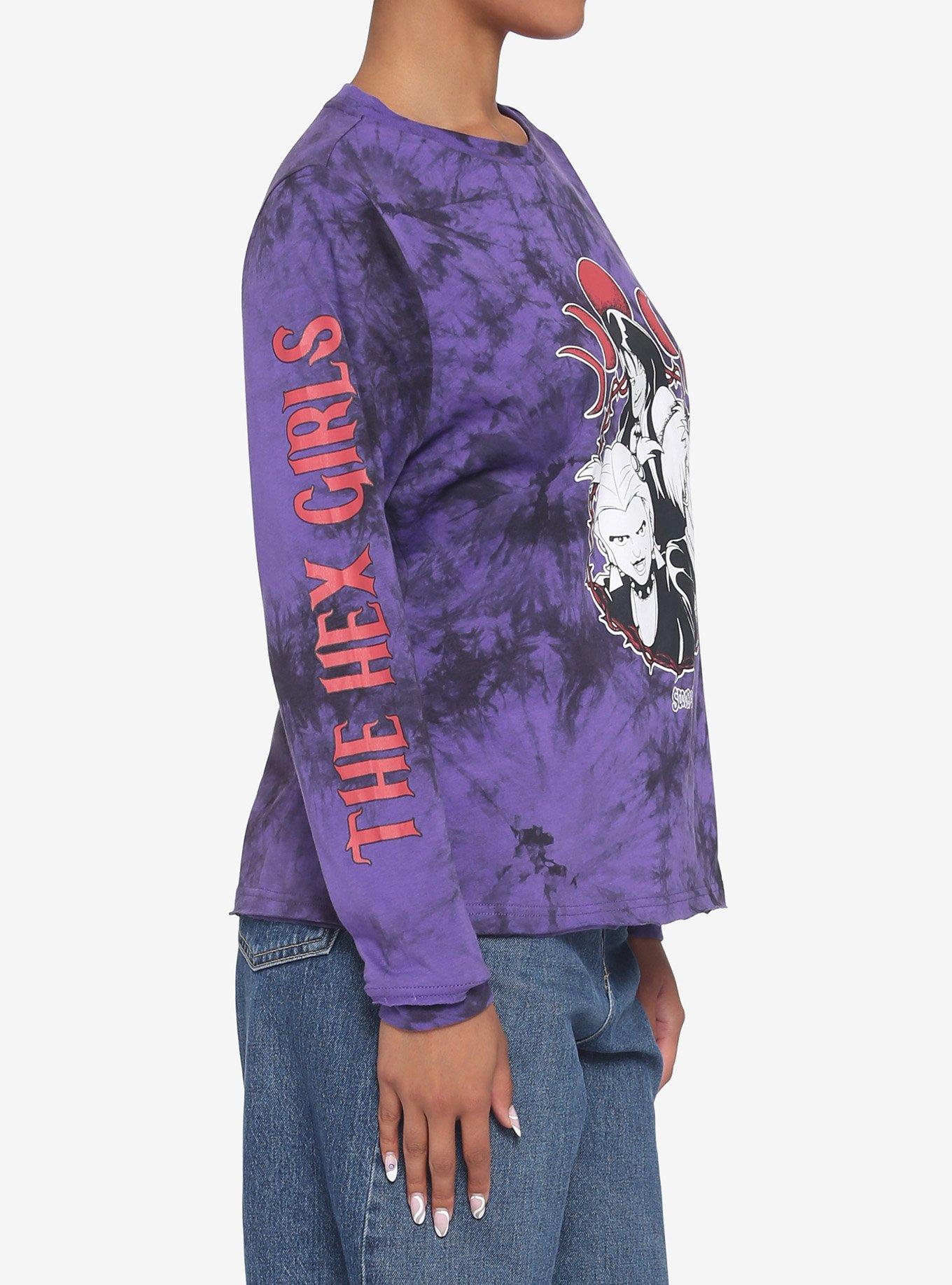 Scooby-Doo! The Hex Girls Tie-Dye Long-Sleeve Girls T-Shirt, MULTI, alternate