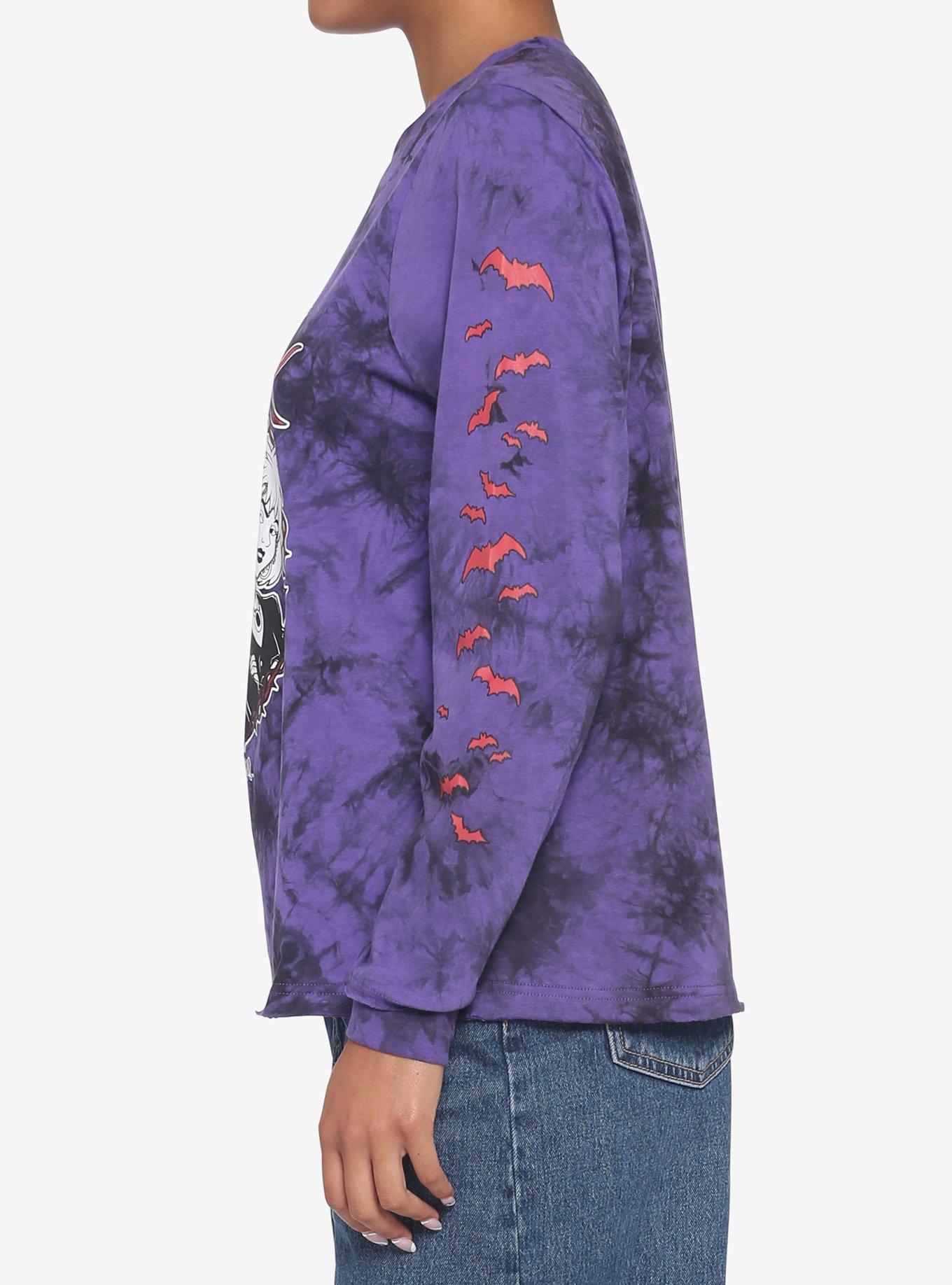 Scooby-Doo! The Hex Girls Tie-Dye Long-Sleeve Girls T-Shirt, MULTI, alternate