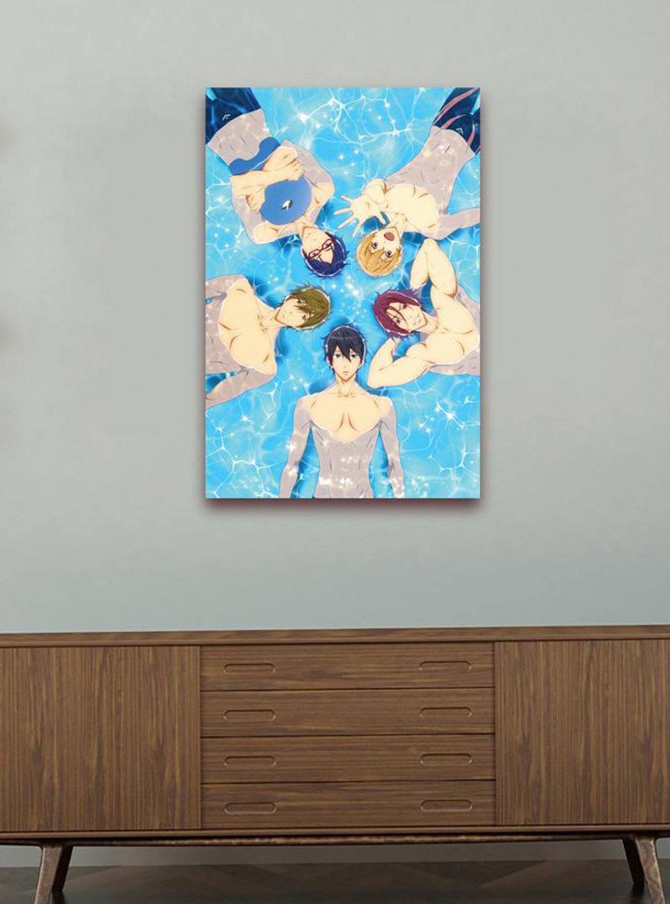 Free! Iwatobi Swim Club Floating Around Canvas Wall Art, , alternate