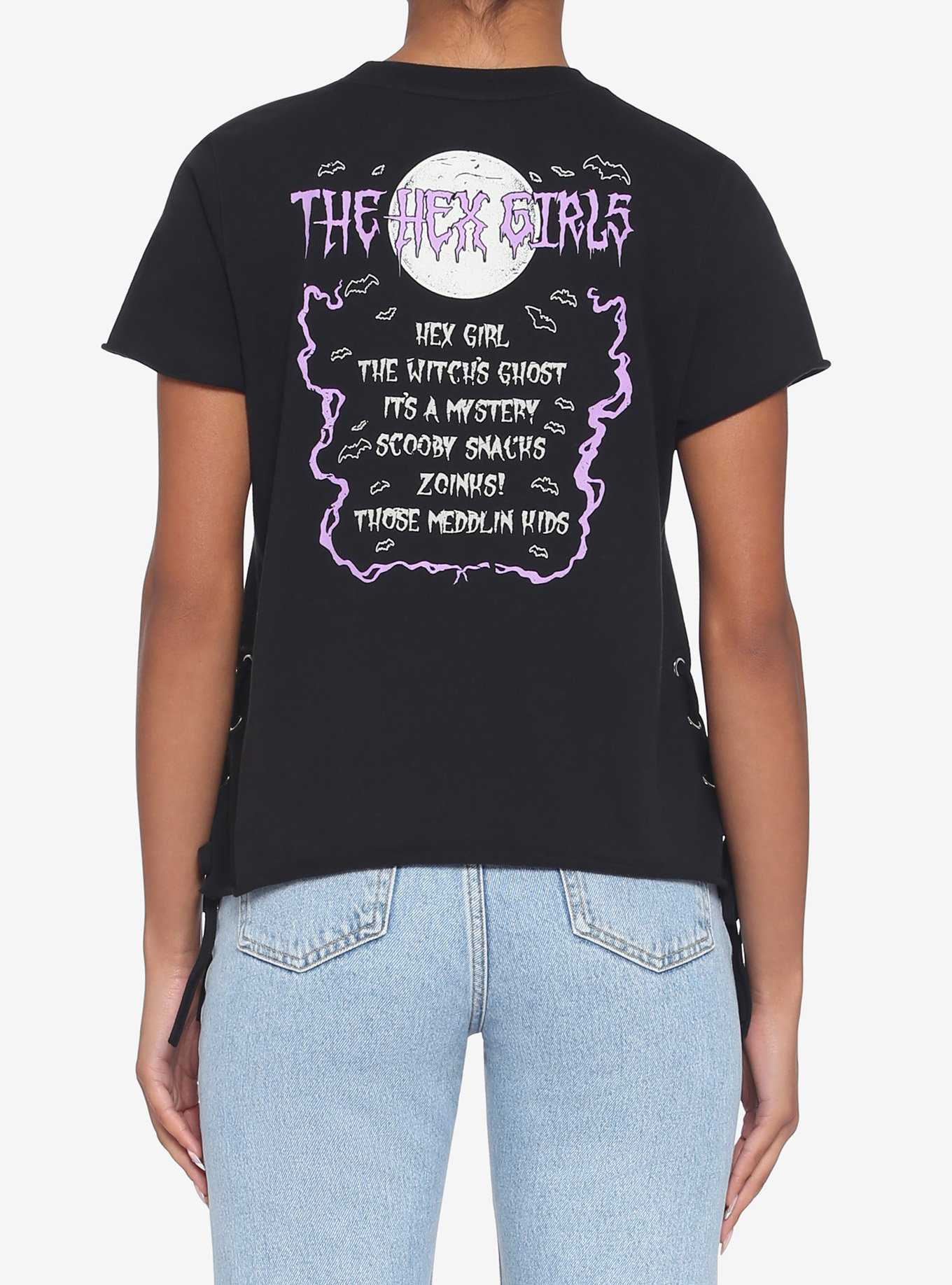 Scooby-Doo! The Hex Girls Lace-Up Girls Crop T-Shirt, , hi-res