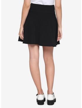 Multi Lace-Up Black Yoke Skirt, , hi-res