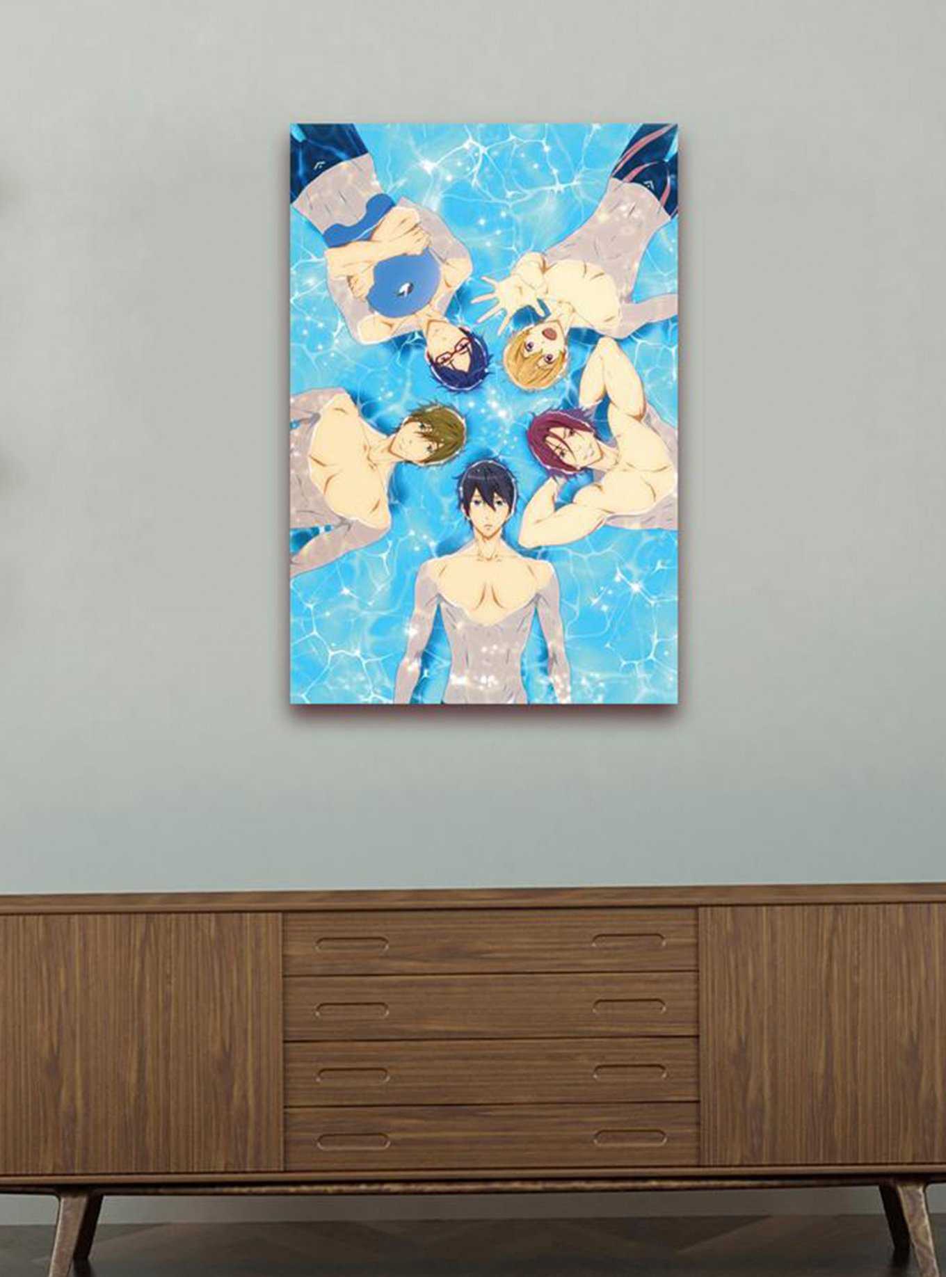 Free! Iwatobi Swim Club Floating Around Canvas Wall Art, , hi-res
