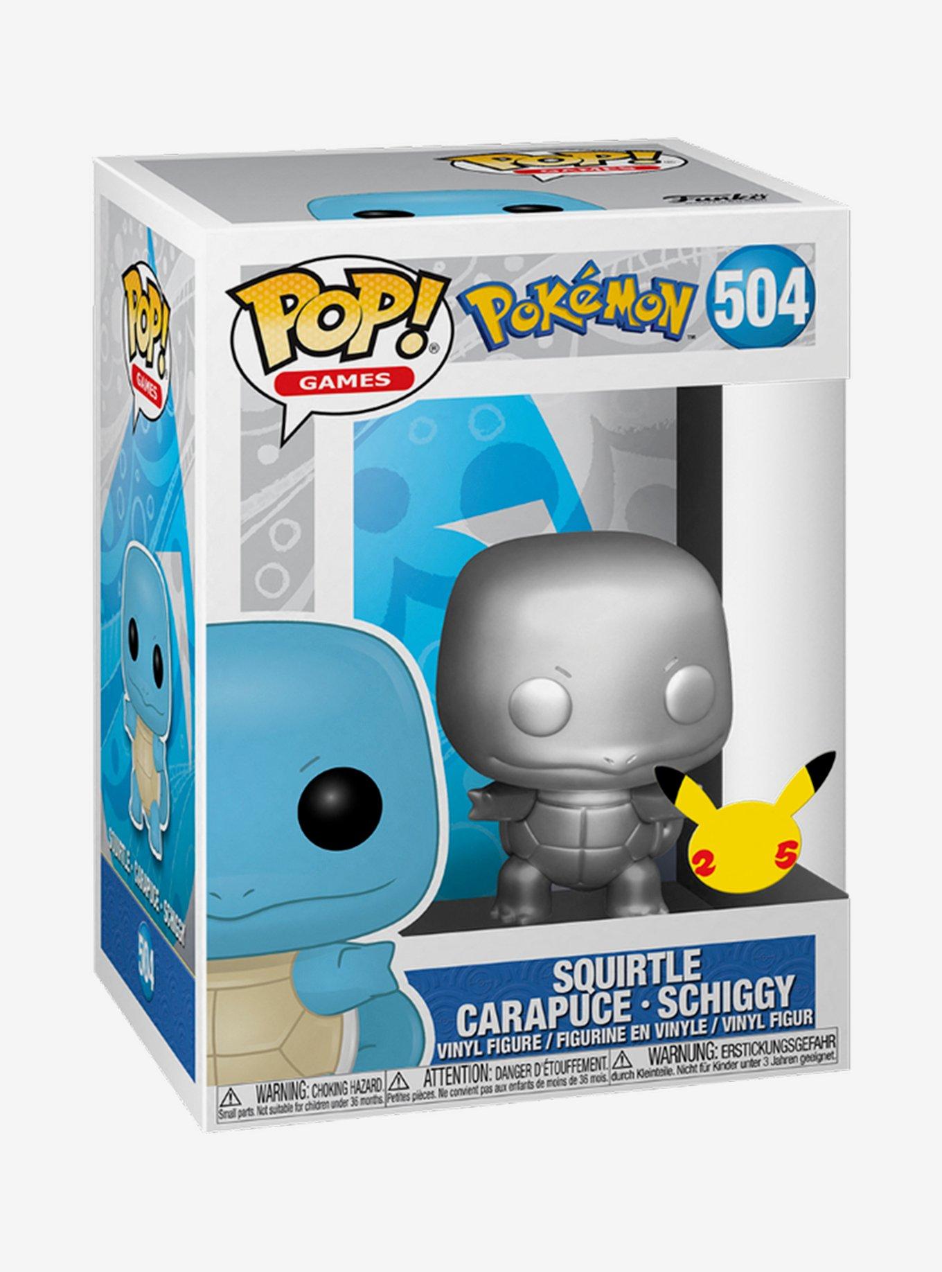 Funko Pokemon Pop Games Metallic Squirtle Vinyl Figure Hot Topic