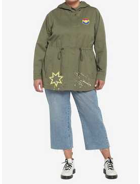 Her Universe Marvel Ms. Marvel Patch Anorak Jacket Plus Size, , hi-res