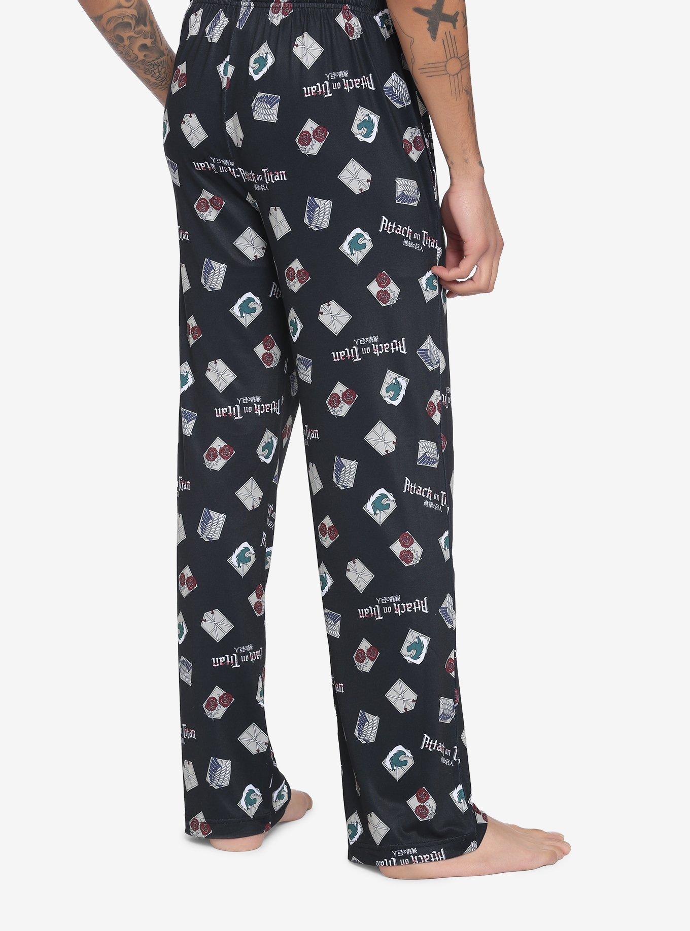 Attack On Titan Military Branches Pajama Pants, MULTI, alternate