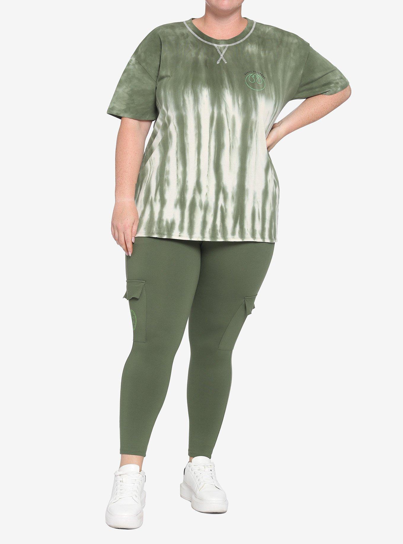 Her Universe Star Wars Rebel Tie-Dye T-Shirt Plus Size Her Universe Exclusive, MULTI, alternate