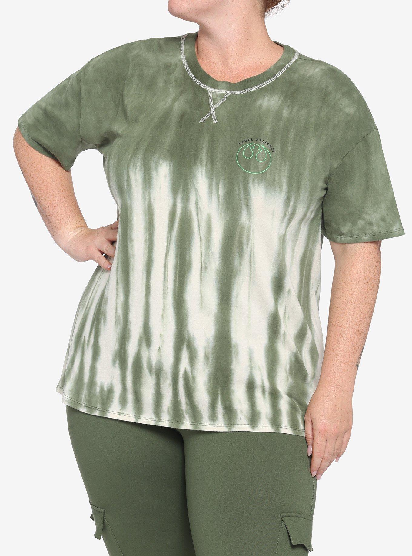 Her Universe Star Wars Rebel Tie-Dye T-Shirt Plus Size Her Universe Exclusive, MULTI, alternate