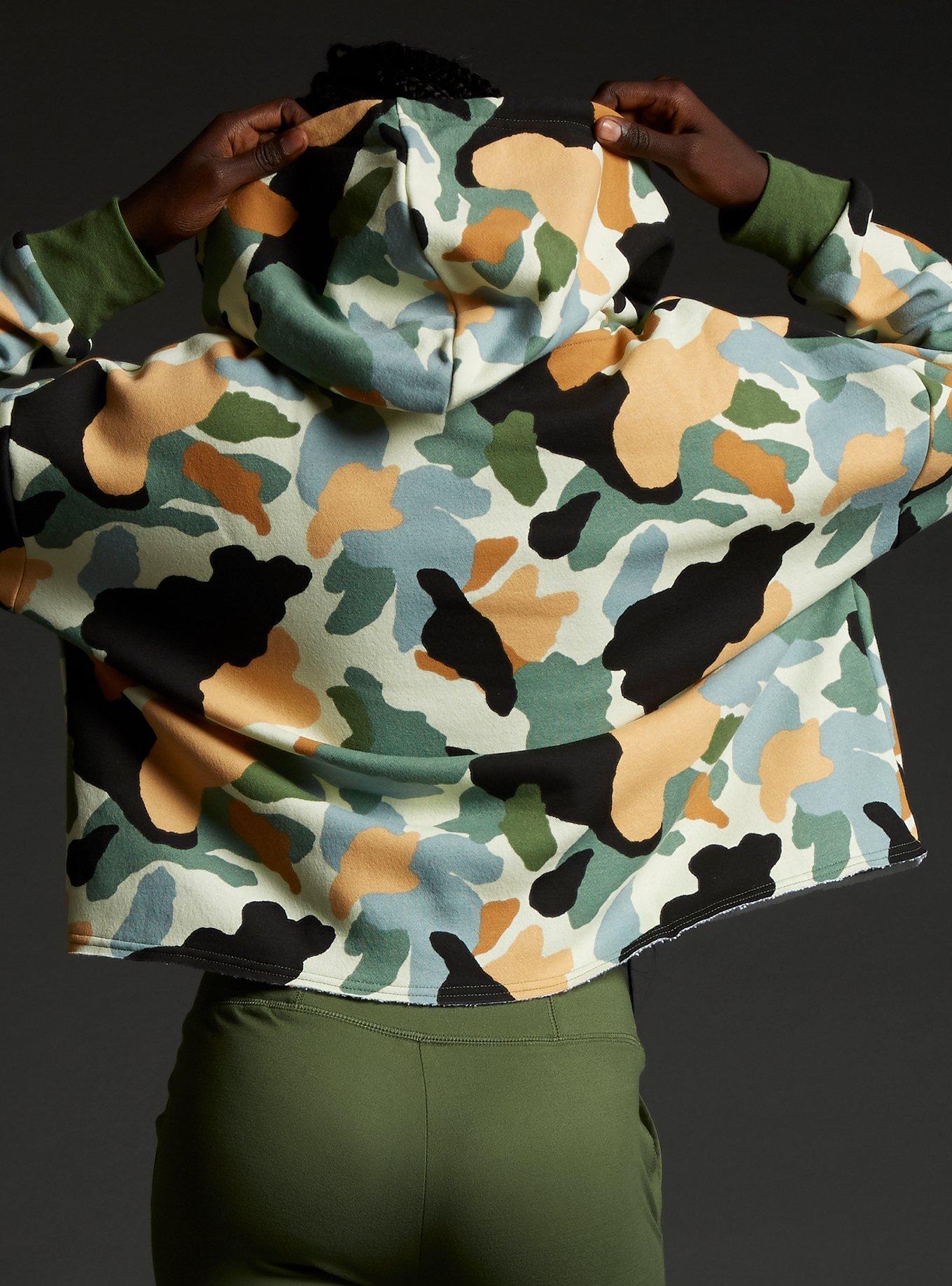 Her Universe Star Wars Camo Semi-Crop Hoodie Her Universe Exclusive, MULTI, alternate