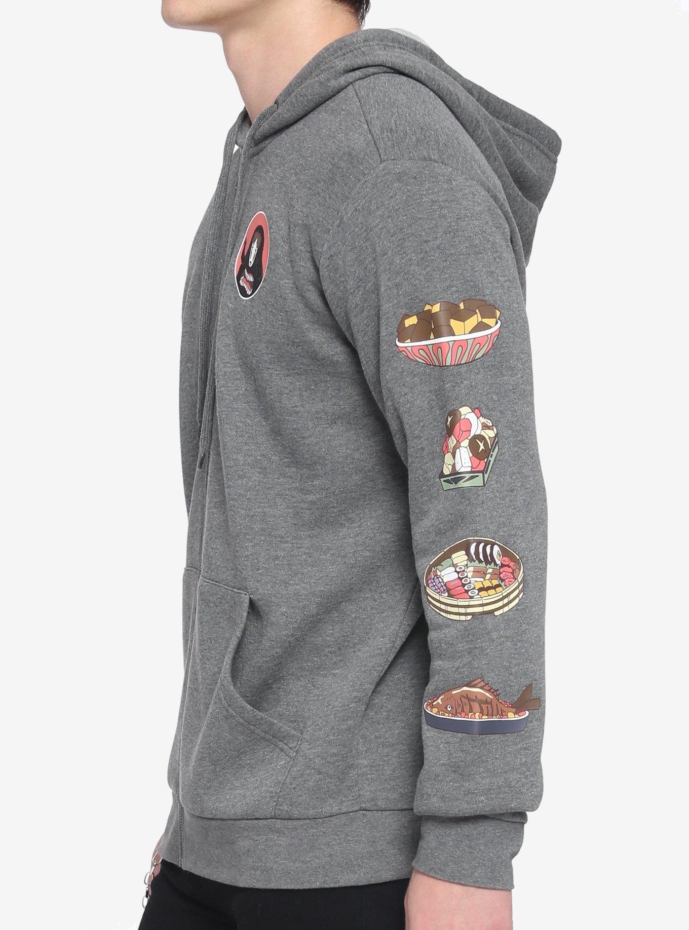 Studio Ghibli Spirited Away No-Face Food Hoodie, MULTI, alternate