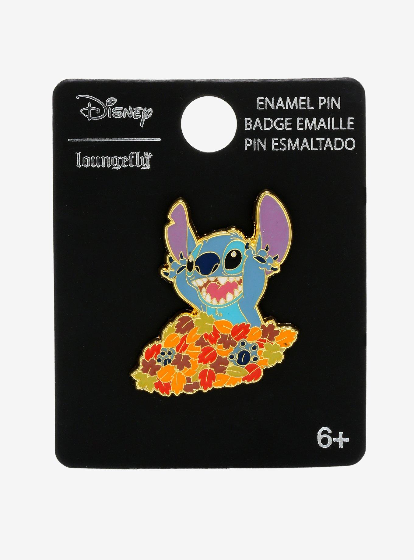 Loungefly Disney Lilo & Stitch Autumn Fun with Stitch Enamel Pin - BoxLunch Exclusive, , alternate